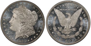 1883 $1 MS66DMPL