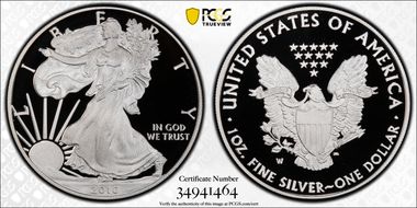 2010-W $1 Silver Eagle PR69DCAM
