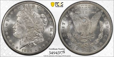 1884-CC $1 MS64