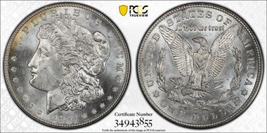 1921-D $1 MS66