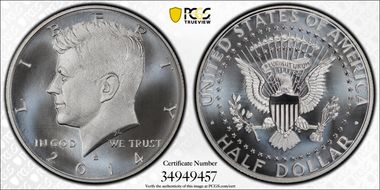 2014-S 50C Enhanced - Silver 50th Anniversary Set MS69