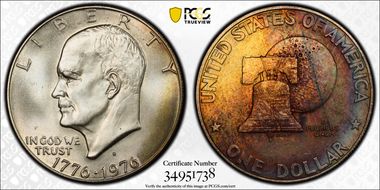 1976-S $1 Silver MS65