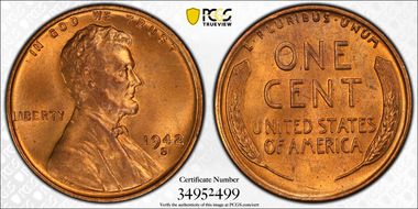 1942-S/S 1C RPM, FS-512 MS65RD