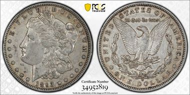 1893-O $1 XF45