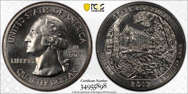 2017-S 25C Ozark Riverways NP MS67