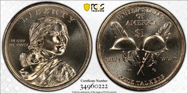 2016-D $1 Native American Position A UNC Set MS67