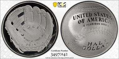2014-S 50C Baseball Hall of Fame PR69DCAM