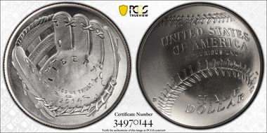 2014-D 50C Baseball Hall of Fame MS69