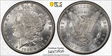 1884-CC $1 MS63