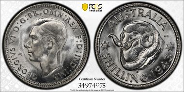 1943-S Shil KM-39  Ag MS64