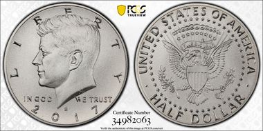 2017-S 50C Enhanced Unc Set First Strike SP70