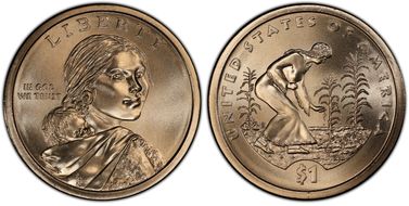 2009-P $1 Native American - Position A MS68