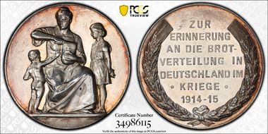 1915 Medal  Zetzmann-5008 Ag SP62