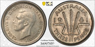 1941(m) 3D KM-37  Ag MS62