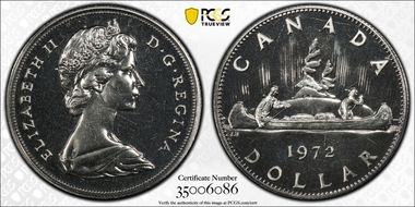 1972 $1 Voyageur Ni SP65