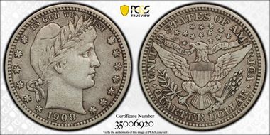 1908 25C VF35