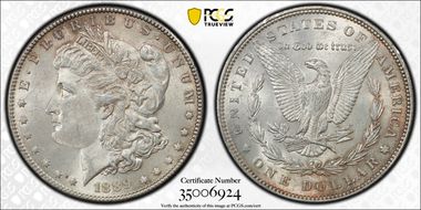 1889 $1 MS63