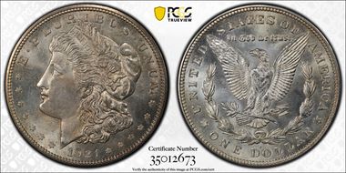 1921-D $1 MS66