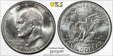 1971-D $1 MS66