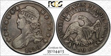 1826 50C O-106a VF25