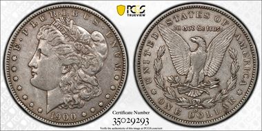 1900-O/CC $1 VAM 12 XF40