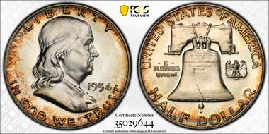 1954 50C PR67