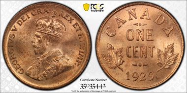 1929 1C High 9 MS65RD
