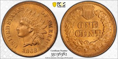 1868 1C MS64RD
