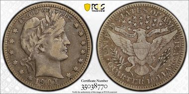 1901-O 25C VF25