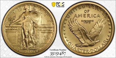 2016-W 25C 100th Anniversary Gold SP70