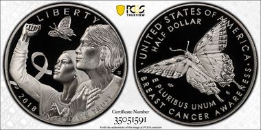 2018-S 50C Breast Cancer Awareness First Strike label PR69DCAM