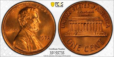 1972 1C DDO, FS-102 MS66+ RD