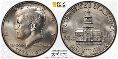 1976-D 50C Clad MS65