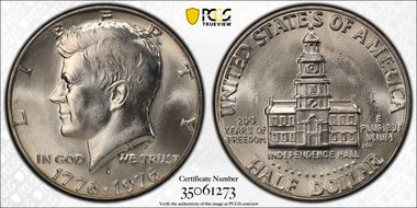 1976-D 50C Clad MS65