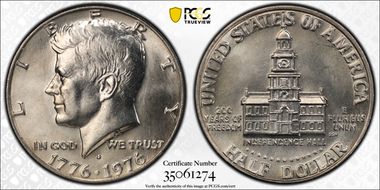 1976-D 50C Clad MS66