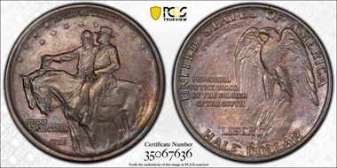 1925 50C Stone Mountain MS62