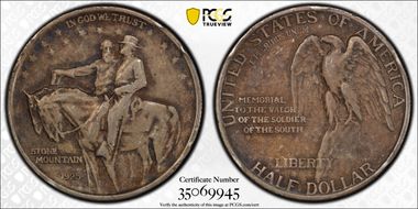 1925 50C Stone Mountain VF35