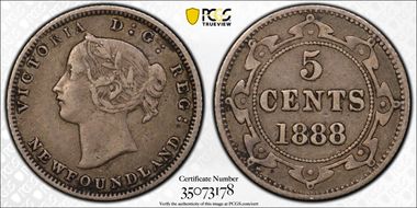 1888 5C NF2 No Dots VF30