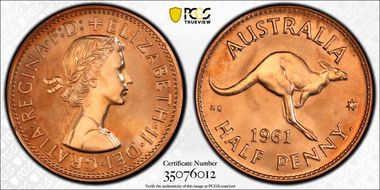 1961 Y. (p) 1/2D PR66RD