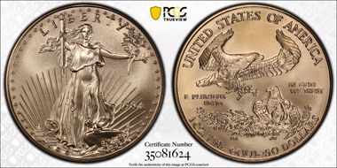 1994 $50 Gold Eagle MS70