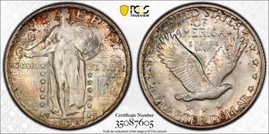 1930-S 25C MS67+ FH