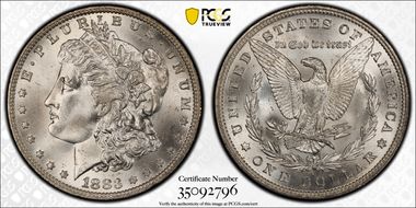 1883-O $1 MS65