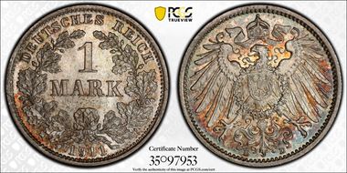 1911-D Mark J-17 MS66