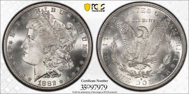 1882-S $1 MS67
