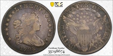 1798 $1 BB-105 VF30