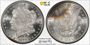 1879-S $1 MS67+