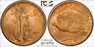 1923 $20 MS65+