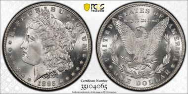 1885 $1 MS67