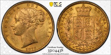 1872-S Sov Shield S-3855 MS62