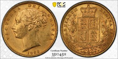 1883-S Sov S-3855B Shield MS62